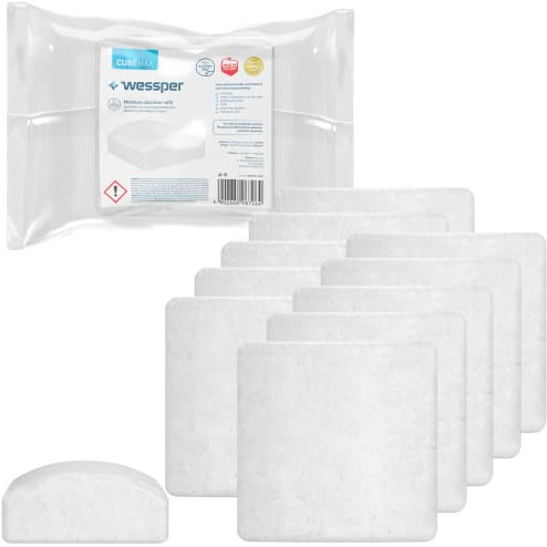 Wessper 10x Nachfüllen 300g, Nachfüllpack, Luftentfeuchter | Nachfüll-Beute | Raum-Entfeuchter, Verhindert Schimmel, Unangenehme Gerüche, Schützt Wände