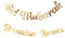 Syfunlv 2 Stück Islam Party Banner,Ramadan Kareem Banner,goldene Eid Mubarak Und Ramadan Kareem Buchstaben, Banner Happy Eid Wimpelkette Girlande Für Lesser Bairam