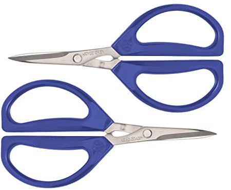 Joyce Chen, Original Unlimited, Tijeras de cocina multiusos con asas cómodas, 2 unidades, Azul