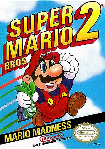 Pixel DemonMG Poster rétro NES Gaming Super Nintendo Super Mario Bros 2 A3