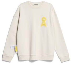 ARMEDANGELS Unisex Heavyweight Sweatshirt Relaxed Fit aus Bio-Baumwoll Mix SASHAA Iconic Capsule Undyed