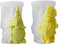 Xidmold 2 Stück 3D Wichtel Silikonformen Kerzeform Seifenform Sonnenblume Blumen Blatt Zwerge Silikon Formen für Fondant, Tortendeko, Seife, Sojawachs Kerzen, Figur, Gips, Epoxidharz Handwerk