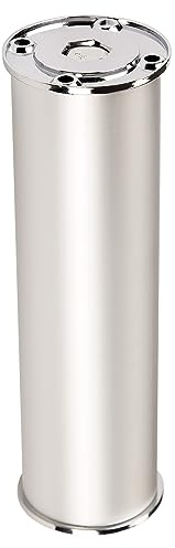 SOTECH Möbelfuß RADO Höhe 400 mm Ø 50 mm Chrom Stützfuß höhenverstellbar | Aluminium