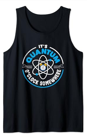 Quanten-Computing-Uhr Irgendwo Lustiges Qubit Tank Top