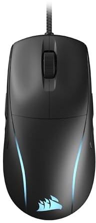 Corsair M75 Wired RGB FPS Gaming Mouse leggero - 26.000 DPI - Pulsanti laterali intercambiabili - PC - Nero