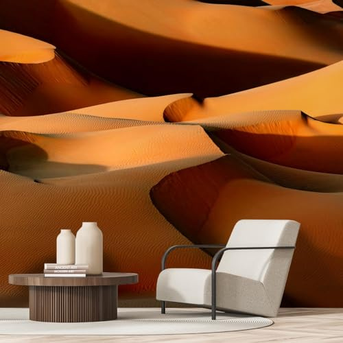 Hexoa Papier Peint panoramique Dune Orange - Made in France - 364x270