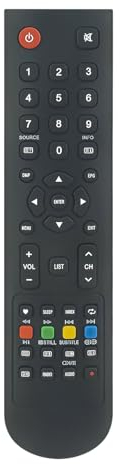 Telecomando di ricambio compatibile con UNITED TV LED32H50 LED32H60 LED32HS51 LED32HS61 LED40HS50 LED40HS60 LED40HS61 LED48HS60 LED24H40 LED24H42 LED24HS40