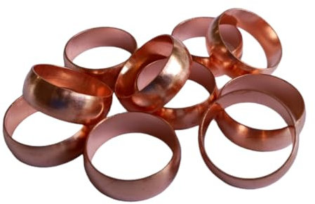 22mm Compression Copper Olives - Pack of 10