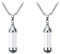Peosaard Vial Necklace Glass Openable Tiny Container Necklaces Memorial Pendant Necklace 2PCS, memorial pendant necklace