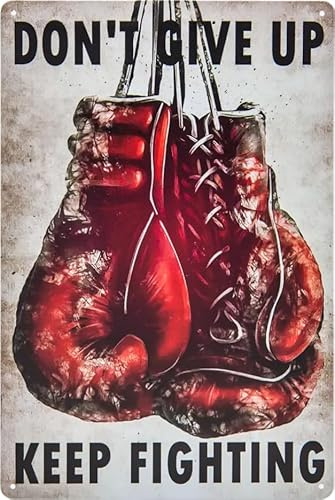 Deko Blechschild für Box Fans, Boxsport Liebhaber 20 x 30 cm (Boxen)