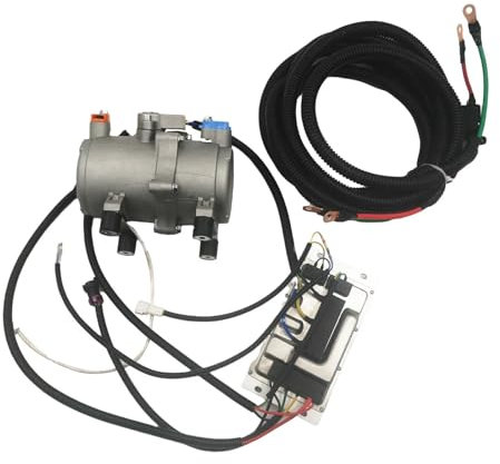 Compresor de aire acondicionado eléctrico for automóvil, 12 V, con panel de control for camión, autobús, barco, tractor(12V)