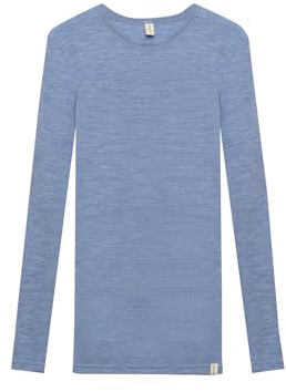 Dilling Merino Langarmshirt Damen – Merinowolle Longsleeve Langarm Shirt | 100% Bio-Merinowolle, temperaturregulierend & atmungsaktiv – Langarm-Unterhemd für Damen, Outdoor und Alltag