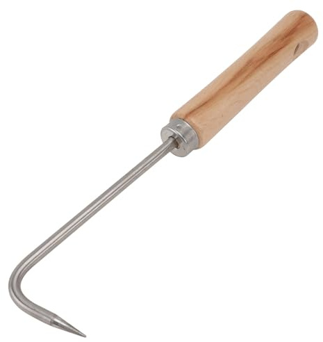 Kisangel 1 Stück Unkrautstecher Einzel Klaue Wurzel Garten Edelstahl Haken Unkrautjäter Unkraut Jäten Werkzeug Handheld Praktische Gerät Jäten