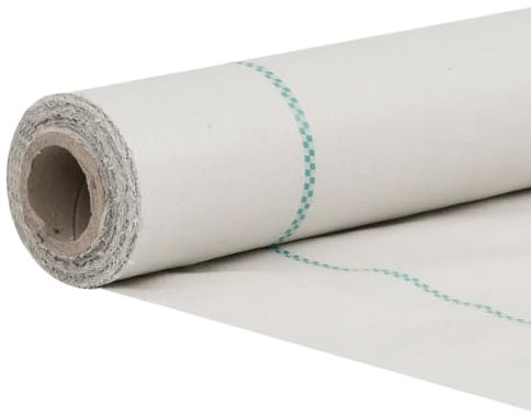 Tomostar Toile de Paillage, Géotextile de Paillage Contre Les Mauvais Herbes Toile Bâche Anti Mauvaises Herbes Blanc 1x50 m PP