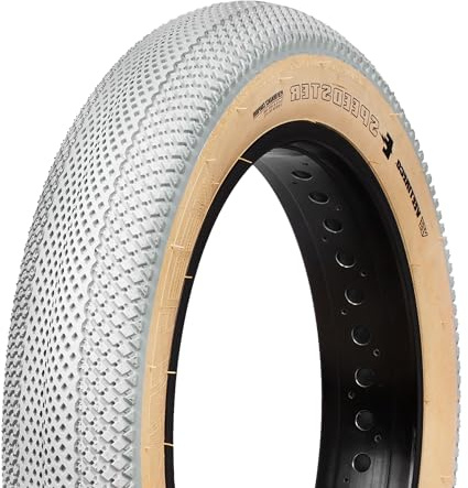 FatBike Reifen 20 x 4.00 - Vee Tire CO Speedster Grey/Cream - Elektro-Fahrradreifen Fat Bike - kompatibel Super73 / Elwing / Engwe / Mate / Ruff Cycles/Gorilla Cycles/Voltaway / Kino Bikes