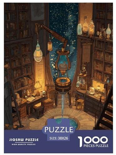 Studieren Puzzle 1000 Teile Schwer Puzzle Spielzeug Pädagogisches Spiel Impossible interessant Herausforderung Spielzeug Für Erwachsene Und Kinder Ab 14 Jahren 38x26cm/1000pcs