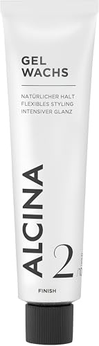 ALCINA Gel Wachs | 1 x 60 ml | 2-in-1 Gel & Wachs für kurzes Haar | Natürlicher, flexibler Halt ohne zu beschweren | Fettet & verklebt nicht | Verhindert statische Aufladung | Für alle Haarstrukturen
