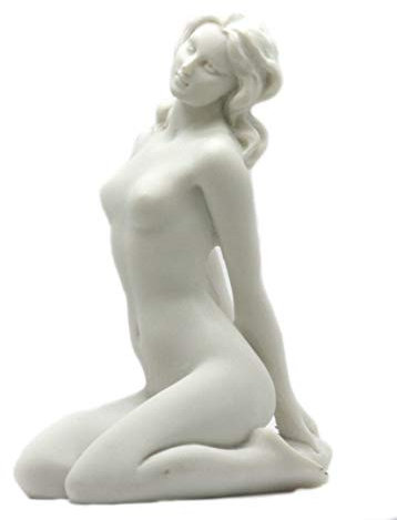 Akt Nackte Frau, Sexy, Weibliche, Erotische Kunst, Alabasterfigur, Statue, Skulptur 20 cm