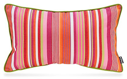 H.O.C.K. Yucatan Outdoor Kissen inkl. Füllung mit Keder 50x30cm pink Stripes Sun