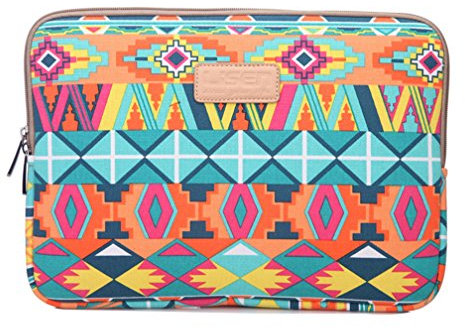 LaoZan Bohême Housse de Protection pour Ordinateur Portable Netbook Ultrabook Sacoche pour 6.5-15 7 vert