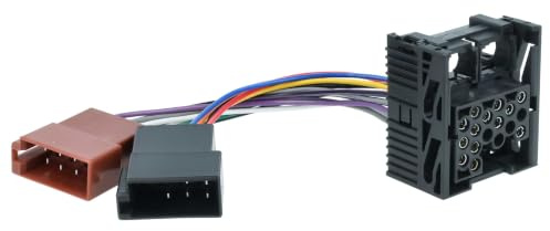 vhbw Adaptateur autoradio ISO compatible avec BMW Série 5 E34 1988 | 1996, E39 12/1995 - 08/2000