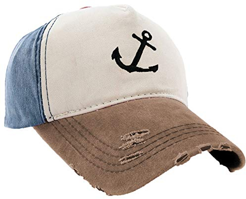 MFAZ Morefaz Ltd Kapitänsmütze Mütze Army Baseballmütze Cap Captain,First Mate,Crew,Cabin Boy,Pirate (Anchor)