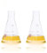 ULAB Scientific Narrow-Mouth Glass Erlenmeyer Flask Set, 34oz 1000ml, 3.3 Borosilicate with Printed Graduation, Pack of 2, UEF1027