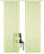 SIMPVALE 2er Set Vorhang mit Schlaufen Klassischer Druck Voile Transparent Vorhänge für Gardinen Schlafzimmer Wohnzimmer Balkon, Grün, 140x145 cm
