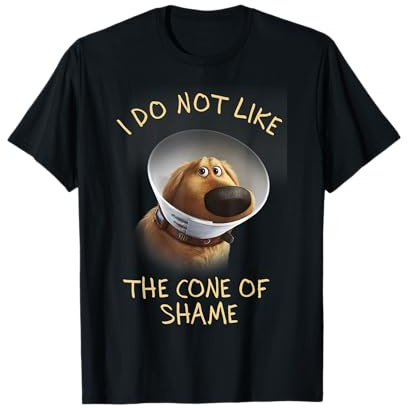 Disney Pixar Up Dug Cone Of Shame Portrait T-Shirt