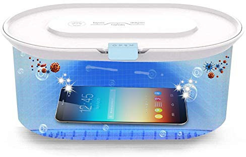 UV Sterilizer Box UV Light Sanitizer Portable Cell Phone Sanitizer Cleaners Towel Warmers Ozone disinfection box for Watch, Nail Nippers, Makeup Tools, Razors,Glasses,Cellphone
