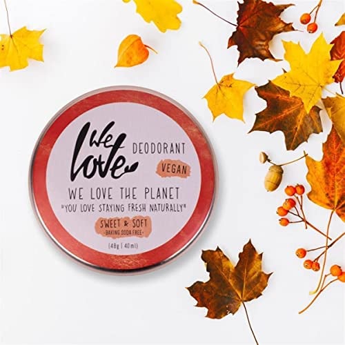 We Love The Planet Natürliche Deocreme - Sweet & Soft, 48 g (vegan, hypoallergen)