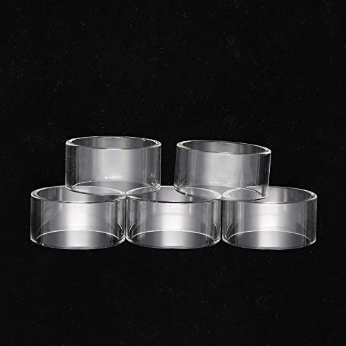 RUIYITECH 5 tubos de vidrio rectos de burbujas de repuesto para Innokin Ares 2 D22 / D24 MTL RTA (rectos, para Ares 2 D24)