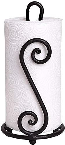Happie Shopping Wrought Iron (S2) Shape Towel Holder &Tissue Paper Stand Kitchen roll Dispenser