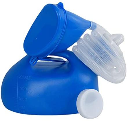 YNGJUENCP Poty Unisexe -avec Couvercle Et Entonnoir Bouteille De Pipe Portable Pour Hommes Et Femmes 2000 Ml De Grande Capacité Mâle Mâle Châtrissable Urinals D'urine D'urine D'urine Pour La Maison De