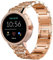 SkyBand Strass Metallo Acciaio Moda Donna Cinturino Compatibile per Fossil SmartWatch Gen 5E 42mm (Oro Rosa)