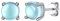 Clou d'Oreille Femme Pierre de Lune Boucles d'Oreilles Fille Petit Moonstone 6mm Mini Argent 925 Bijoux Cadeau Noël Fêtes des Mères Copine Soeur Ado Jeune