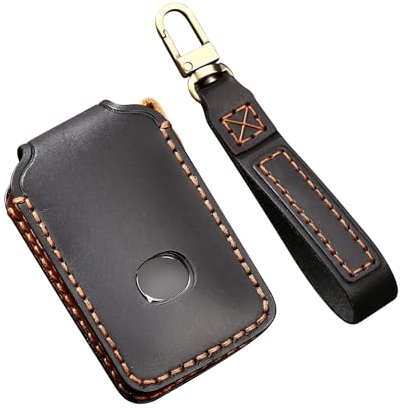ontto Autoschlüssel Hülle Cover Passt für Mazda 3 Alexa CX-4 CX-5 MX5 CX-8 CX-9 CX-30 CX30 2019-2021?Zubeh?r Leder Schlüsselbox Schlüsselhülle Schlüsselanhänger Schlüssel Schutz Etui 3 Tasten-Schwarz