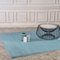 payé Teppich Wohnzimmer Hochflor - Einfarbig Blau - 80x150cm - Kuschelig Weich Samtweich - Schlafzimmer Dekoration - Deko Teppiche