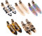 HAYHOI 10 Stück Nahtlose Haarspange, Haar Pin Curl Pins Keine Falten Biegung Haarclips, Haarklammer Damen, Haarspange für Hairstyle, Make up - Leopard, Weiß, Schwarz