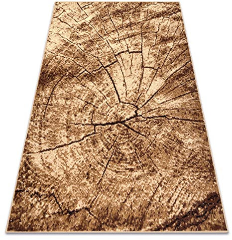 rugsx Teppich BCF Morad PIEN Baum Holz - beige 120x170 cm