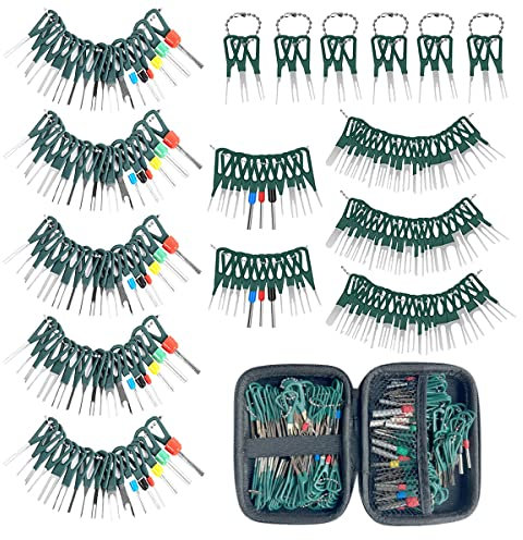 Maerd Kit de herramientas de extracción de terminales, 190 piezas de herramientas de extracción de pines de conector eléctrico, herramienta de extracción de terminales de pin de alambre para