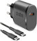 SBS-Kit mit USB-C-Wandladegerät und 1m USB-C-Kabel, Wandladegerät und 15W Steckdosenleiste für Mobiltelefone, TWS-Headsets, Smartwatch, Powerbank, Lautsprecher, Kobo, Kindle