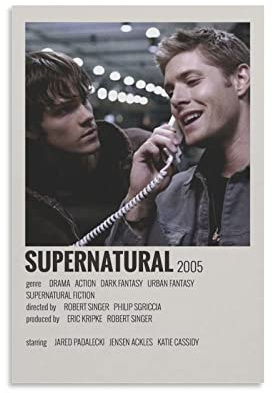 BBZL Supernatural TV-Serie Poster Leinwand Kunst Dekoratives Gemälde Bild Druck Modern Familie Junge Mädchen Schlafzimmer Wohnzimmer Dekoration Wanddekoration Poster 30 x 45 cm