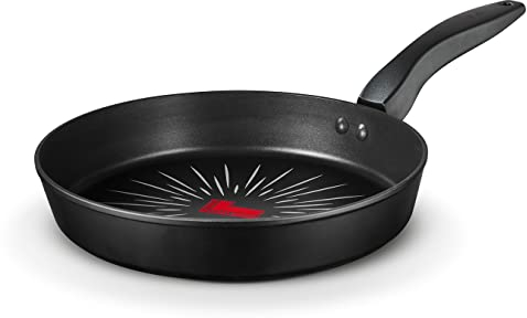 Tower T800303 SmartStart Forged 32cm Aluminium Frying Pan with Easy Clean Aeroglide Non-Stick, 8x Stronger, Induction Compatible, Oven Safe, Long Lasting, PFOA Free, Black