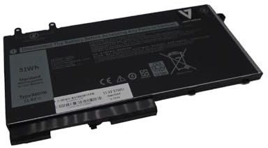 V7 D-W8GMW-V7E, Akku, DELL, Inspiron 15 (7590) 2-IN-1, Latitude 5400, Latitude 5401, Latitude 5500,
