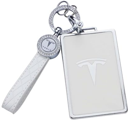 RCBDCYGJ Autoschlüssel Hülle Cover Passt für Tesla Schlüsselhülle Abdeckung Model 3 Model Y Schlüsselkartenhalter Silikon Schutzhülle Schlüsselanhänger