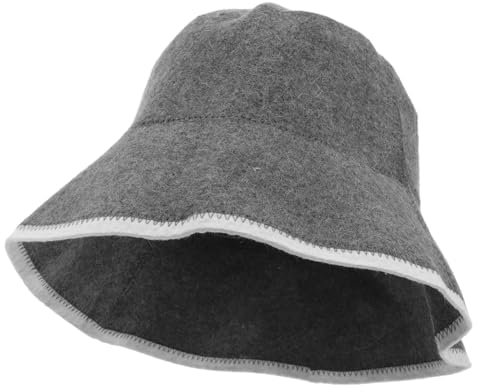 Kisangel Wool Sauna Hat Sauna Cap Headscarf Accessories for Men Turbans Has Hats Sauna Head Sauna Hair Cap Bathing Caps Bath Sauna Hat Organic Fisherman's Hat Shower Cap Felt Wool Hat