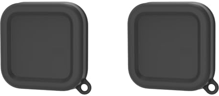 EUGOOCX 2PCS Silicone Lens Cap for Insta360 Ace Pro, Sports Camera Lens Protective Cover for Insta 360 Accessories (2PCS Black)