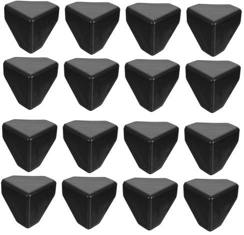 HOMSFOU 100 Stücke Ecke Abdeckungen 55mm Kunststoff Protektoren Für Sichere Lagerung Schwarz Möbel Ecke