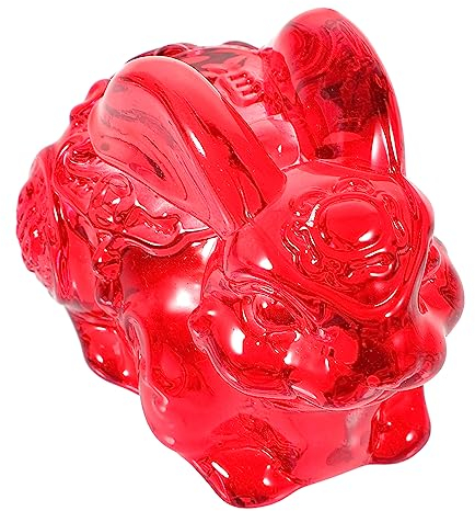 Kristall Häschen Glas Kaninchen Figur Mini Figur Tierfiguren Outdoor Bunny Glastiere Glas Häschen Statue Häschen Figur Minimalistische Ornamente Miniatur